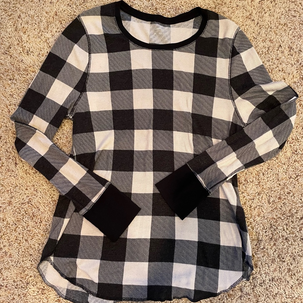 Old Navy Buffalo Plaid Pajama Top